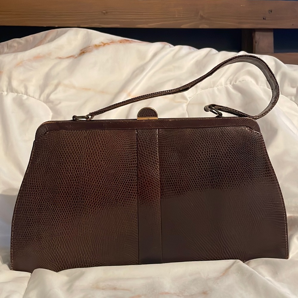 1950s Mappin and Webb Lizard Skin Purse